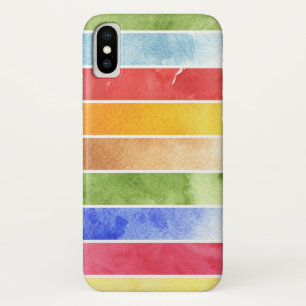 great watercolor background - watercolor paints 5 iPhone x case