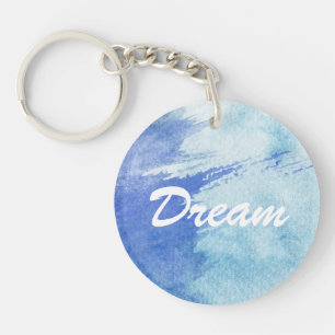 great watercolor background - watercolor paints key ring