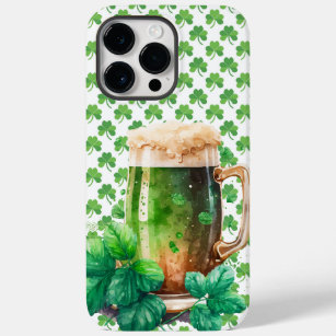 GREAT WATERCOLOR IRISH GREEN BEER Case-Mate iPhone 14 PRO MAX CASE