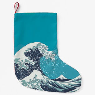Great Wave and Mount Fuji vintage japanese woodcut Small Christmas Stocking