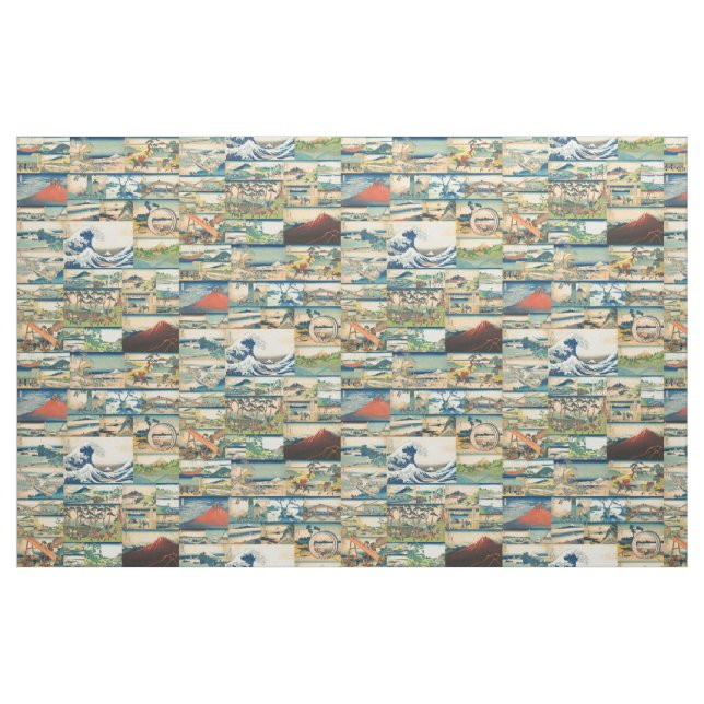 Great Wave Hokusai Mount Fuji Japanese Prints Fabric (Yard)