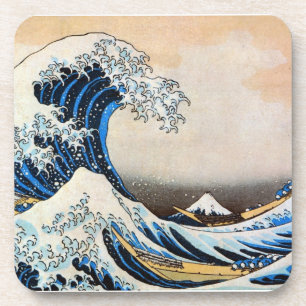 Great Wave, Hokusai, Ukiyo-e Coaster