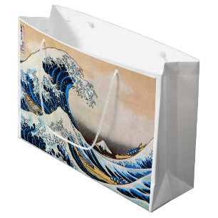 Great Wave, Hokusai, Ukiyo-e Large Gift Bag