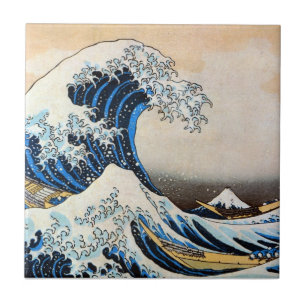 Great Wave, Hokusai, Ukiyo-e Tile