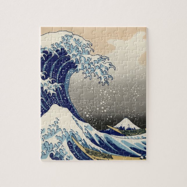 Great Wave Kanagawa Japanese Painting Jigsaw Puzzle (Vertical)