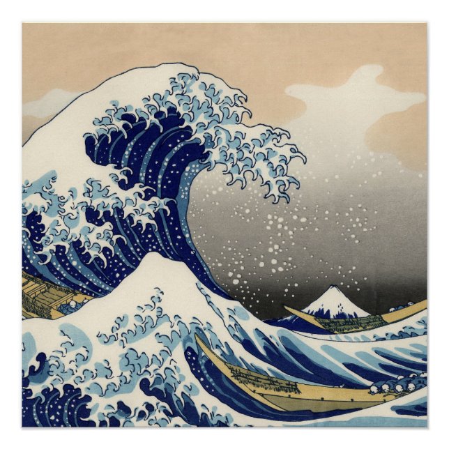 Great Wave Kanagawa Japanese Painting Poster (Front)