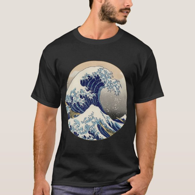 Great Wave Kanagawa Japanese Painting T-Shirt (Front)