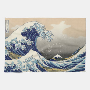 Great Wave Kanagawa Japanese Painting Tea Towel