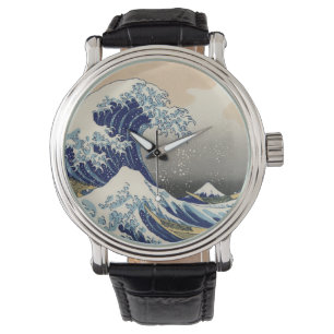 Great Wave Kanagawa Japanese Painting Watch