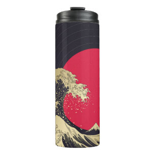 "Great Wave of kanagawa". Hokusai, Japanese wave i Thermal Tumbler