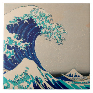 GREAT WAVE OF KANAGAWA Katsushika Hokusai Japanese Tile