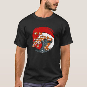 Great Wave Of Shiba Inu Dog Japanese Akita Kanagaw T-Shirt