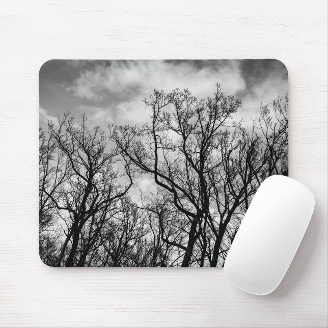 Great wave of trees mouse mat (With Mouse)