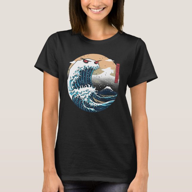 Great Wave Off Kanagawa Cookiegawa Japanese Aesthe T-Shirt (Front)