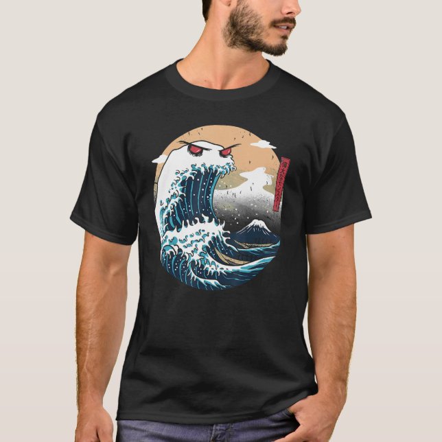 Great Wave Off Kanagawa Cookiegawa Japanese Aesthe T-Shirt (Front)