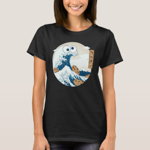 Great Wave Off Kanagawa Cookiegawa Japanese Aesthe T-Shirt