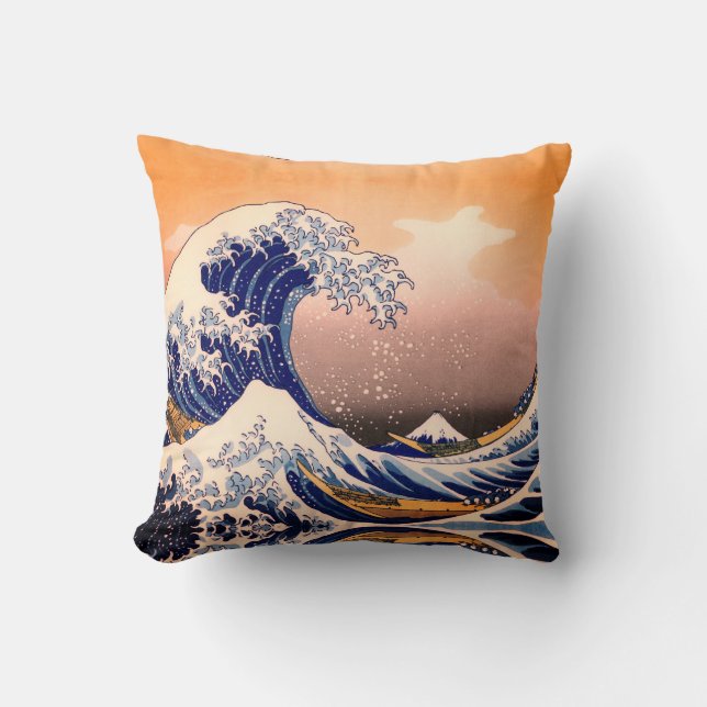 GREAT WAVE OFF KANAGAWA CUSHION (Front)