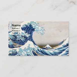 Great Wave Off Kanagawa Hokusai Fine Art Business Card