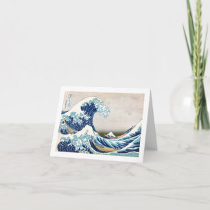 Great Wave Off Kanagawa Hokusai Japanese Fine Art Card