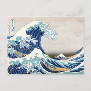 Great Wave Off Kanagawa Hokusai Japanese Fine Art Postcard