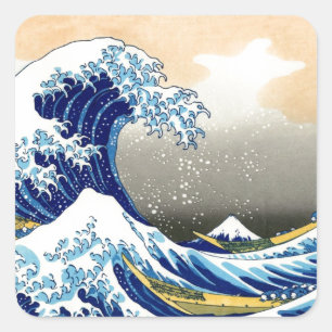 Great Wave off Kanagawa ~ Hokusai Square Sticker