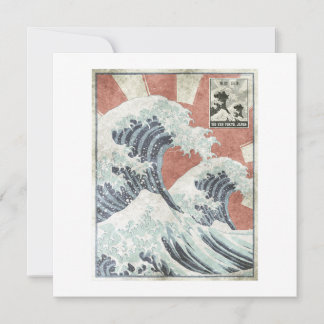 Great Wave Off Kanagawa Japanese Aesthetic Art Invitation