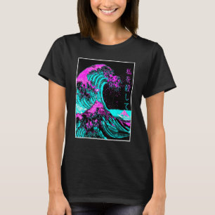 Great Wave Off Kanagawa Japanese Aesthetic Vaporwa T-Shirt