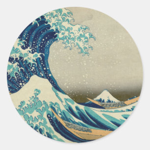 Great Wave off Kanagawa & Japanese Art /Japan Classic Round Sticker