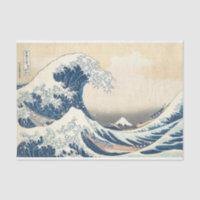 Great Wave off Kanagawa Japanese Ukiyo-e Decoupage