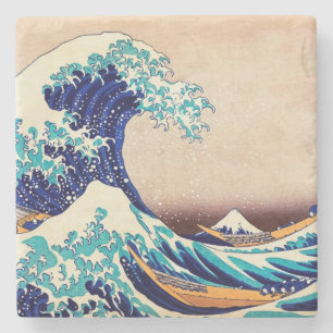 Great Wave Off Kanagawa Japanese Vintage Fine Art Stone Coaster