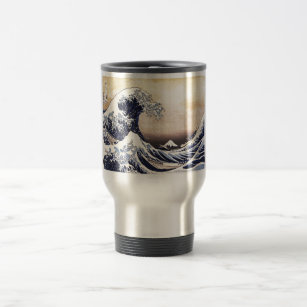 Great Wave Off Kanagawa Japanese Woodblock Print Travel Mug