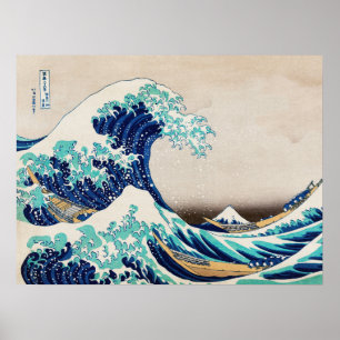 Great Wave Off Kanagawa Katsushika Hokusai Poster