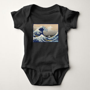 Great Wave off Kanagawa & Mount Fuji Japan Sea Baby Bodysuit