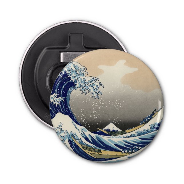 Great Wave off Kanagawa & Mount Fuji Japan Sea Bottle Opener (Front)