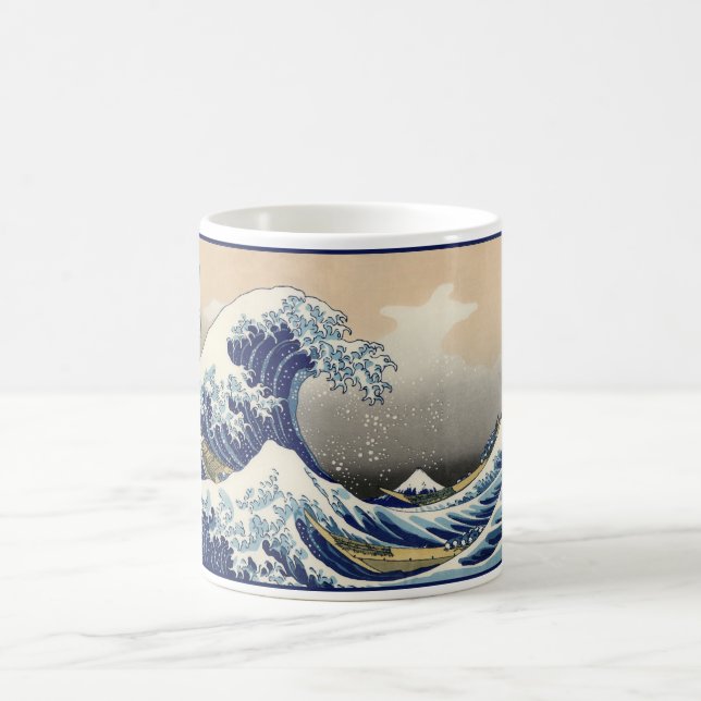 Great Wave off Kanagawa & Mount Fuji Japan Sea Coffee Mug (Center)