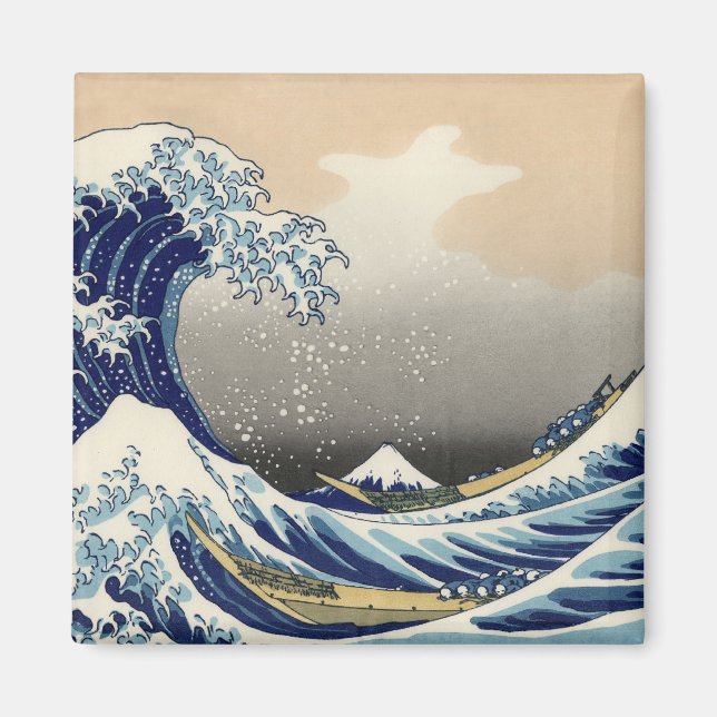 Great Wave off Kanagawa & Mount Fuji Japan Sea Magnet (Front)