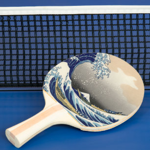 Great Wave off Kanagawa & Mount Fuji Japan Sea Ping Pong Paddle