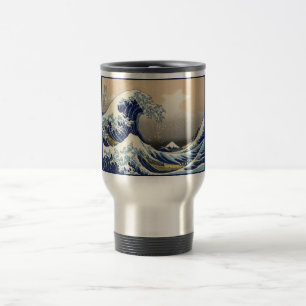 Great Wave off Kanagawa & Mount Fuji Japan Sea Travel Mug