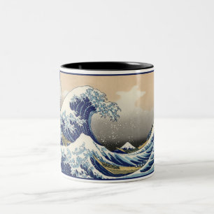Great Wave off Kanagawa & Mount Fuji Japan Sea Two-Tone Coffee Mug