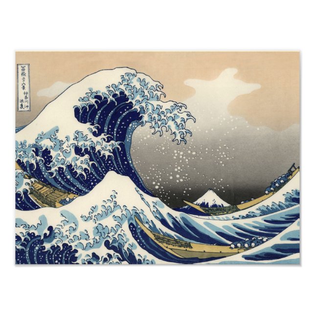 Great Wave off Kanagawa Oriental Fine Art Photo Print (Front)