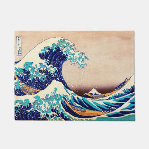 Great Wave Off Kanagawa Vintage Japanese Print Art Doormat