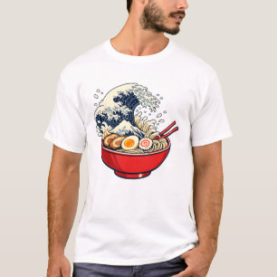 Great Wave off Kanagawa Vintage Japanese Ramen T-Shirt