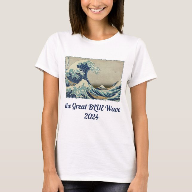 Great Wave Off the Coast of Kanagawa by Hokusai T-Shirt (Front)