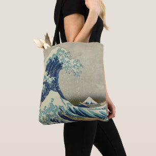 Great Wave Off the Coast of Kanagawa by Hokusai Tote Bag