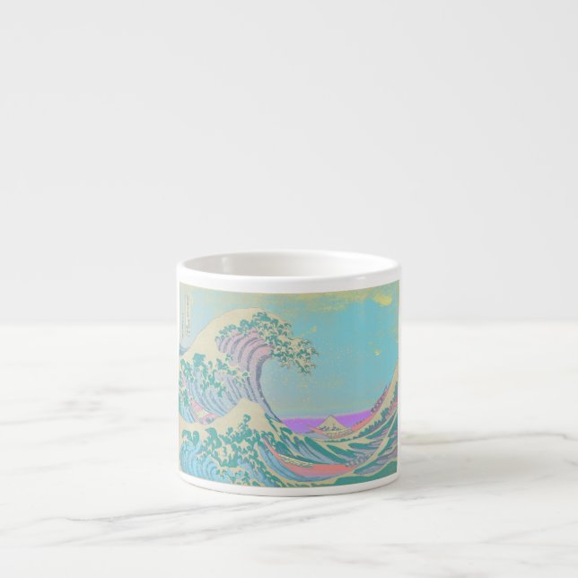 Great Wave Pastel Bone China Mug (Front)