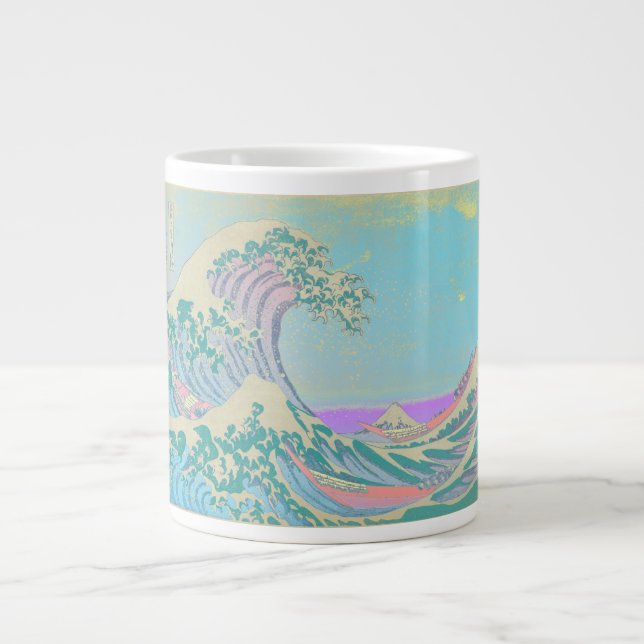 Great Wave Pastel Bone China Mug (Front)