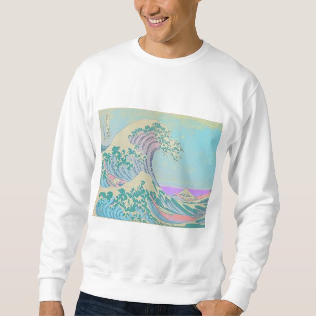 Great Wave Pastel Sweatshirt (Front)