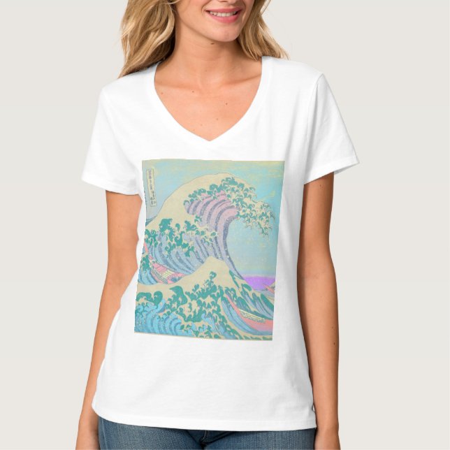 Great Wave Pastel T-Shirt (Front)