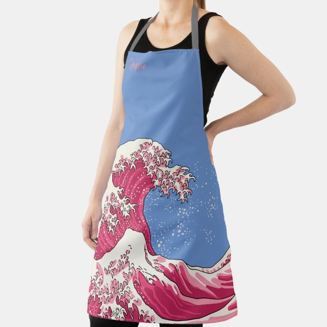 Great wave - pink apron (Insitu)