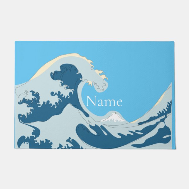 Great Wave Thunder_Cove Doormat (Front)